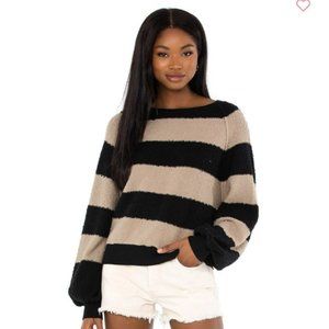 Free People Find My Friend Stripe Pullover